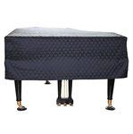 ESYUEL Grand Piano Full Cover Waterproof Moisture-Proof and Dustproof Grand Piano Protective Cover (160cm/62.9in, Black)