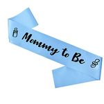 Baby Shower Sash for Boy - 'Mommy to Be' Sash With Beautiful Blue Ribbon and Black Foil Text - Ideal Gender Reveal, Baby Shower, Welcome Baby, Mom to Be or Baby Sprinkle Gift, mommy to be sash, mom to