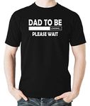 Witty Fashions Dad to be Loading - Funny First Time Parent - Pregnancy Announcement - New Dad Novelty Mens T-Shirt (as1, Alpha, m, Regular, Regular, Black)