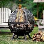 Fissfire 35 Inch Fire Pit Sphere, O