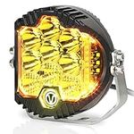7 Inch 90W Amber Yellow LED Offroad