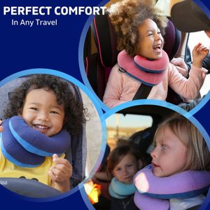 BCOZZY Kids Travel Pillow, Small – Purple Neck Support Cushion