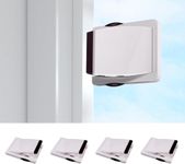 Child Safety Sliding Glass Door Lock for Kids, Sliding Glass Doors, Sliding Windows, Sliding Closet, No Drilling Tools Needed, Child Proof Window Sliding Door Lock (Brown, Pack of-4)