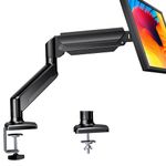 ErGear Single Monitor Arm for 13-32 inch Screens, Adjustable Gas Spring Monitor Mount Holds up to 22 lbs, Computer Monitor Stand with VESA Mount, C-Clamp & Grommet Base, Max VESA 100x100mm