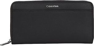 Calvin Klein CK Must LG Z/A Wallet W/Slip, Black, OS