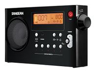 Sangean PR-D7 BK AM/FM Digital Rechargeable Portable Radio (Black)