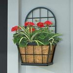 Panacea 81437 Modern Farmhouse Wall Planter with Trellis, 11.5" W