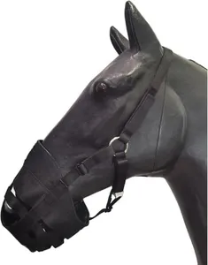 BARN & STABLE Horse Grazing Muzzle for Easy Breathe, Comfortable Professional Horse Muzzle Grazing with Adjustable Straps, Velcro and Buckles, Suitable for Precaution of Laminitis