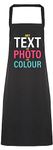 Hippowarehouse Personalised Apron Photo Text kitchen cooking painting DIY onesize adult Custom Logo Funny