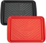 Cuisinart Grilling Prep and Serve Trays, Black/Red