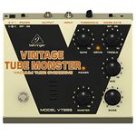Behringer VT999 VINTAGE TUBE MONSTER Overdrive Guitar Pedal - Vacuum Tube Distortion Pedal For Electric Guitar With Built-In Noise Gate Pedal And 3-Band EQ - Premium Guitar Effect Pedals