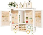 Srillollar Wall Jewelry Organizer, Hanging Jewelry Organizer Wall Mounted