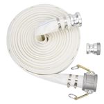 Backwash Hose, 2" x 100FT Pool Hose with Aluminum Camlock Heavy Duty Discharge Hose Water Drain Hose for Swimming Pools