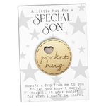 Maise & Rose Pocket Hug For Son Token | Gift For Son From Mum | Thinking Of You | Miss You | Birthday | Moving | Cheer Up Gift | Pick Me Up | Anxiety | SONTKN