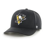 47 NHL Pittsburgh Penguins Cold Zone MVP DP Unisex Baseball Cap, Snapback, Penguin Badge Logo, Colour Black