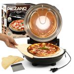 PIEZANO Crispy Crust Pizza Oven Indoor – Electric Pizza Maker with Stone Heats to 800˚F for Stone Baked Pizza at Home, Four A Pizza Electrique, Kitchen Gadgets, AS SEEN ON TV