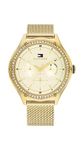 Tommy Hilfiger Analogue Multifunction Quartz Watch for Women with Gold Colored Stainless Steel Bracelet - 1782655