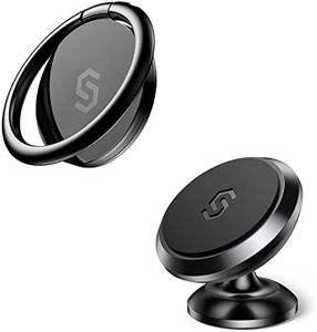 SYNCWIRE Cell Phone Ring Holder and Magnetic Car Mount for Car Dashboard