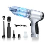 junhejiamei 3 in 1 Handheld Vacuum Cleaner,Cordless Portable Car Vacuum USB Rechargeable 9000Pa High Power,Dust Buster,Air Blower and Vacuum Pump for Car,Home,Office,Pet Hair