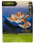 Tobin Sports Pacific Lounge Island, 4 Person Inflatable Raft with Cup Holders