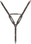 DEWALT Leather Tool Belt Suspenders, Y Back Design Adjustable, Heavy Duty Construction (DWST550116)