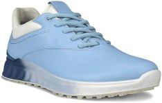 ECCO Women's S-Three Gore-tex Waterproof Golf Shoe, Bluebell/Retro Blue, 7-7.5