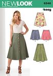 Simplicity New Look Patterns UN6346A Misses' Easy Skirts, A (8-10-12-14-16-18-20)