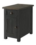 Martin Svensson Home, Chairside Table, Black with Brown Top