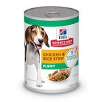 Hill's Science Diet Puppy Wet Dog Food, Savory Stew with Chicken & Rice, 12.5 oz. Cans, 12-Pack