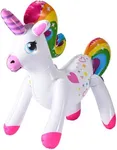 Botabee Inflatable Unicorn (Set of 3) - 24" Life Sized Inflatable Unicorn Pool Float - Unicorn Themed Celebrations, and Party Decor Essentials - Birthday Party Decor - Unicorm Pool Toys