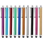 10 Pcs Stylus Pens for Touch Screens, Universal Capacitive Stylus Touch Screen Pens Compatible with iPad iPhone Samsung Tablet Laptop and Other Smart Devices (10 Colors)