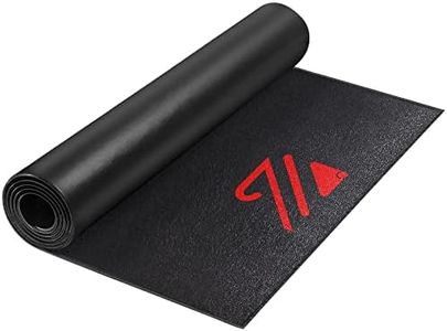 BUCKLOS Treadmill Mat Compatible with Peloton Bike & Spin Stationary Bike & Recumbent Bike - Upgrade Thickness 6mm Non Slip, for Bike Trainer Protect Hardwood Floor Concrete Carpet Exercise Equipment