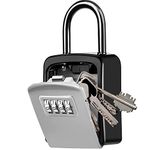 Protable Key Storage Security Lock,V-Resourcing® Door Knob Mounted Re-settable 4 Digit Combination Lock Box,to Share and Secure Keys for Home,Office,Garage, Airbnb etc