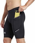 NEVER QUIT Unisex (Men and Women) Compression Shorts Tights for Men Best Multi Shifter Sports Half Short for Cycling, Gym, Running, Swimming, Yoga, Cricket, Football, Athlete Wear (Medium) Black