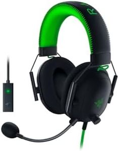 Razer BlackShark V2 - Casque Gaming Esports Premium (Haut-parleurs TriForce 50mm, Microphone HyperClear Cardioïde, Réduction Passive du Bruit, Son Spatial THX) Noir-Vert