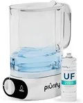 50oz Electric Small Water Filter Pitcher with Ultra Fast Filtration - BPA Free, Removes 99.99% E-coli, Lead & Chlorine - Countertop Carbon Water Filter System That Lasts up to 6 Months (130 Gallons)