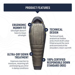 Sea to Summit Spark Pro Ultralight Down Sleeping Bag, 30°F, Regular