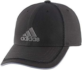 adidas Men's Contract Structured Adjustable Cap, Black/White/Onix, One Size