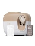 PetSnowy (Premium Version) Snow+ Self Cleaning Litter Boxes for Cats Zero Litter Tracking Waste Auto-Sealing Whisper Quiet Automatic Cat Litter Box Self Cleaning for 3.3-20 lbs