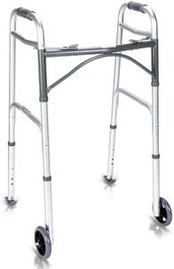 KosmoCare Deluxe Folding Walker with 5" castors