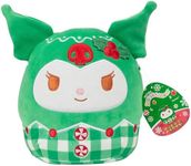 Squishmallows Original 8-Inch Kuromi - Official Jazwares Christmas Plush - Collectible Soft & Squishy Sanrio Stuffed Animal Toy - Add to Your Squad - Gift for Kids, Girls & Boys