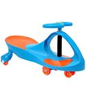 "JOYBAY" Light UP LED-Wheel Premium Swing Car Ride on Toy - School Blue, Great for Both Indoor and Outdoor Play, Perfect for 3, 4, 5 Years Old and up Boys and Girls Riding Fun