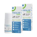 Thealoz Duo Eye Drops - Rapid & Long-Lasting Relief for Dry, Tired & Sore Eyes | Gentle, Preservative-Free Formula | Suitable for Contact Lens Wearers | Pack of 2 x 10ml (600 Drops)