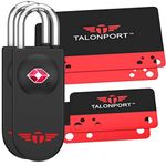 Keyless TSA Approved Luggage Lock with Lifetime Card Keys & No Combo to Forget, Two Pack, One_Size