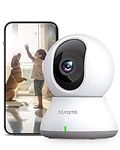 blurams Security Camera, 2K Indoor Camera 360-degree Pet Camera for Home Security w/ Motion Tracking, Phone App, 2-Way Audio, IR Night Vision, Siren, Works with Alexa & Google Assistant,White