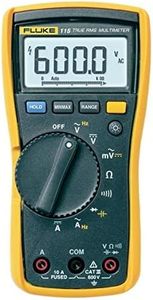 *1 Day Shipping*Fluke 115 True-RMS Digital Multimeter for Current Measurement to 10A Resistance, Continuity, Frequency Measurement, Range: 600.0 mV