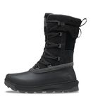 THE NORTH FACE Women's Shellista V Mid Insulated Waterproof Snow Boot | Molded 4.5 mm Lugs, Rubber Outsole, TNF Black/Asphalt Grey, 5.5