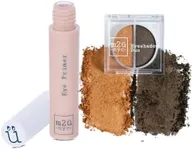 M2U NYC Hydrating Eye Primer & (Green & Gold) Eyeshadow Duo - Greenpoint - Vegan & Cruelty Free Eye Makeup Set for Women
