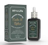 K9 4 Life Dog Calming Hemp Oil Supplement | For Dog Barking, Dog Emotions | Omega 3,6,9 | Maintains & Supports Healthy Joints | Add To Food Or Chew's | 60ml