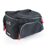 Lumintrail Bike Trunk Bag, Rear Bicycle Rack Bag with Rain Cover